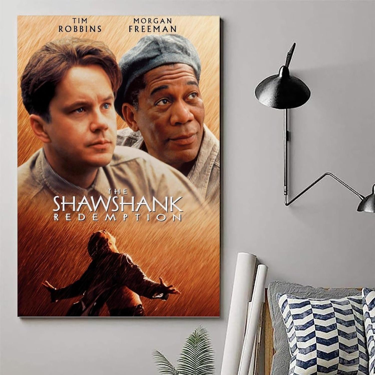 JGNHJC The Shawshank Redemption Classic Movie Poster Canvas Art Poster Bedroom Decor Posters 24x36inch(60x90cm), Unframe-style-5