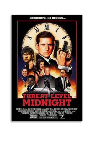 JGNHJC Threat Level Midnight Movie Poster Canvas Art Poster Bedroom Decor Posters 24x36inch(60x90cm), Unframe-style-6