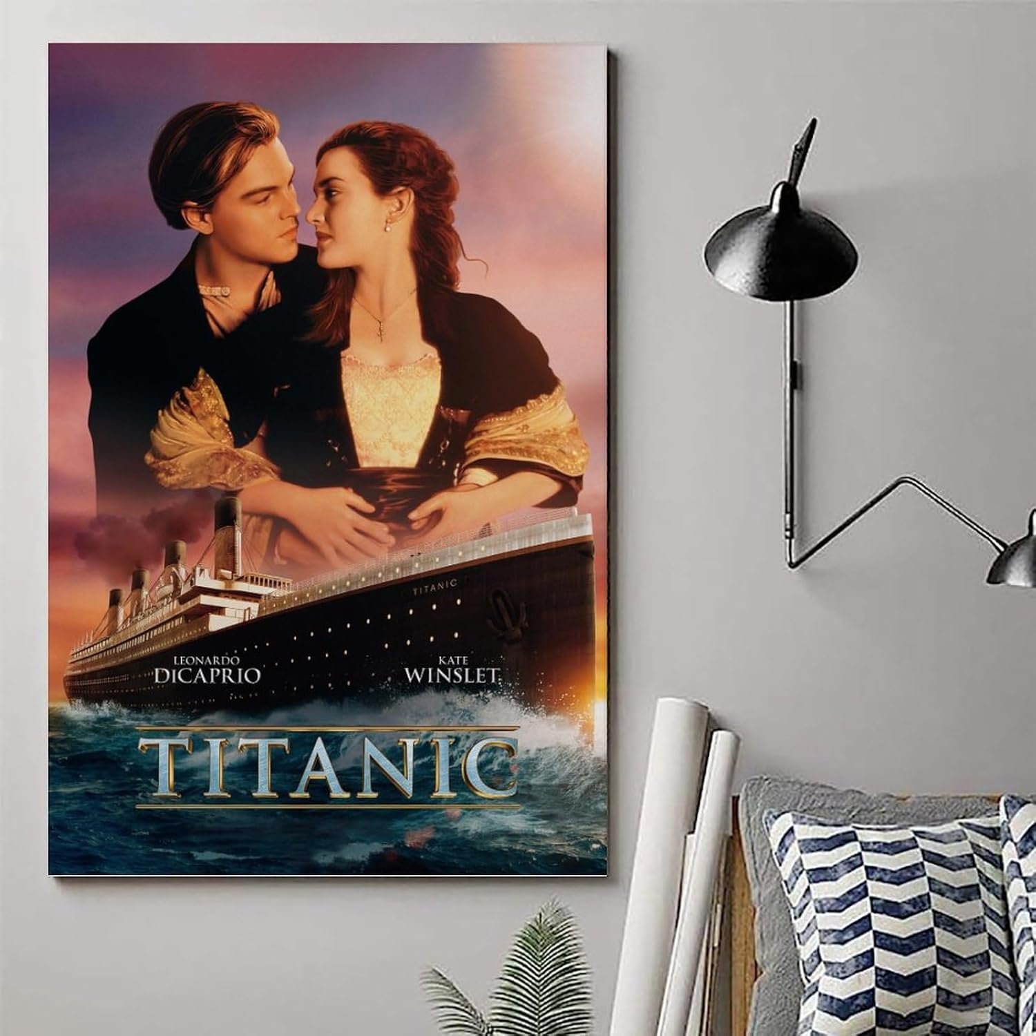 JGNHJC Titanic Classic Movie Poster Canvas Art Poster Bedroom Decor Posters 16x24inch(40x60cm), Unframe-style-4