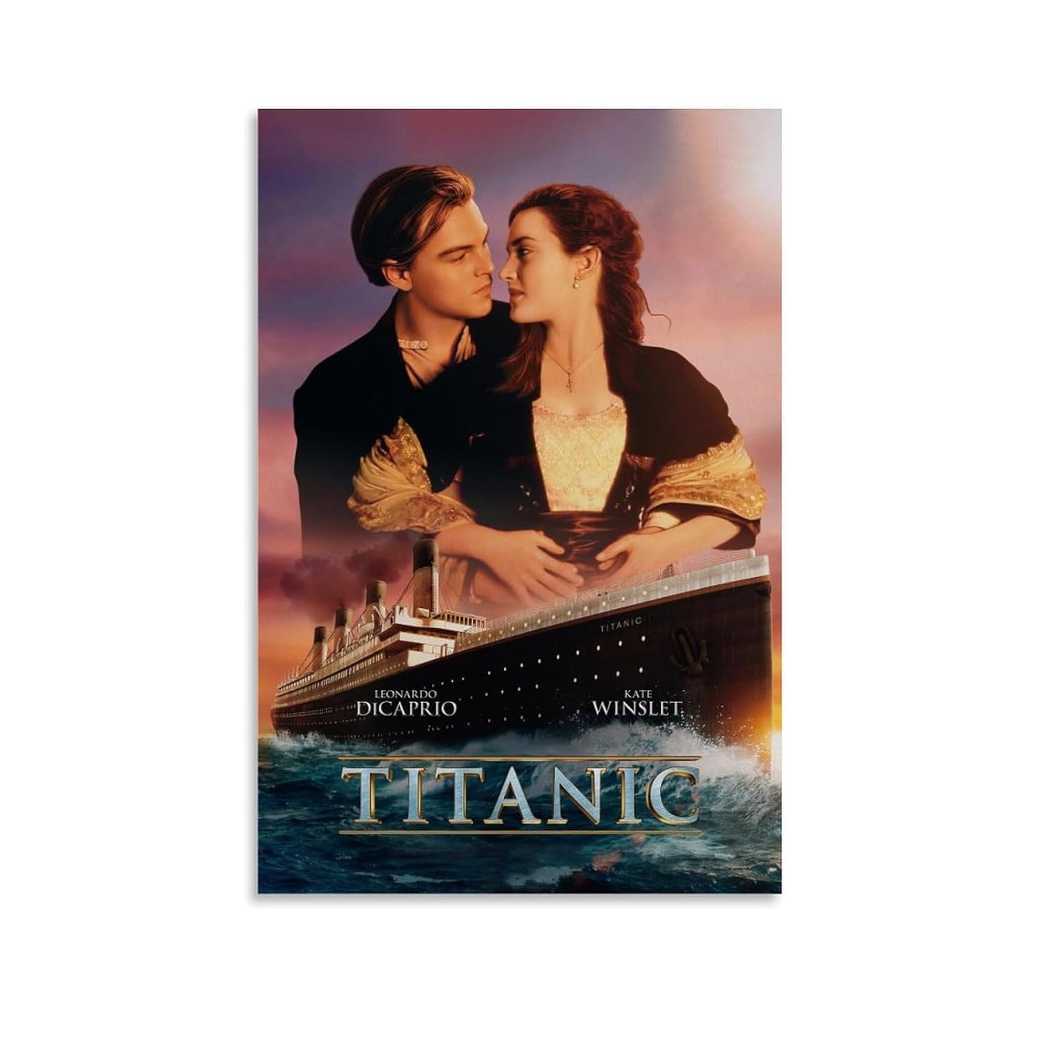 JGNHJC Titanic Classic Movie Poster Canvas Art Poster Bedroom Decor Posters 16x24inch(40x60cm), Unframe-style-4