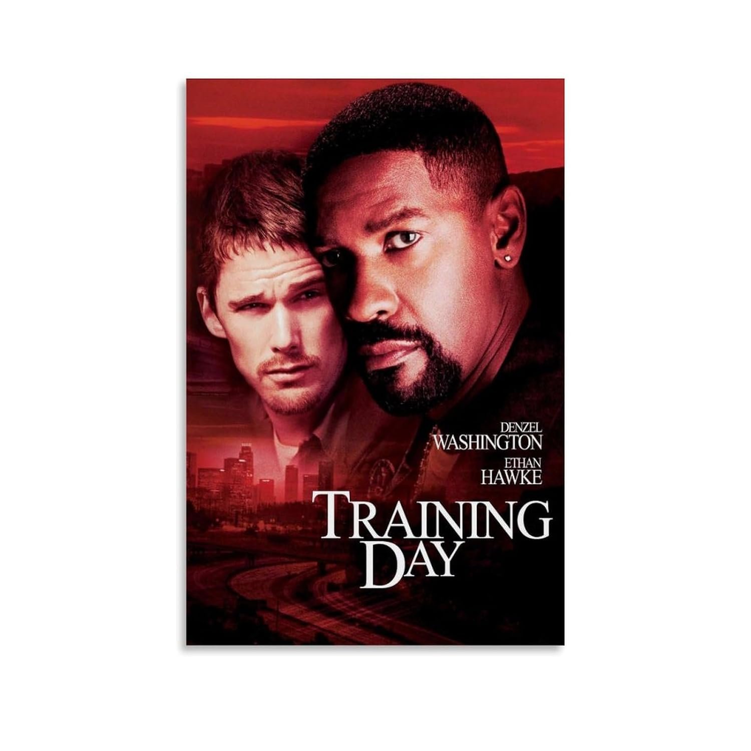 JGNHJC Training Day Movie Poster Canvas Wall Art Living Room Posters Bedroom Painting 20x30inch(50x75cm), Unframe-style-1