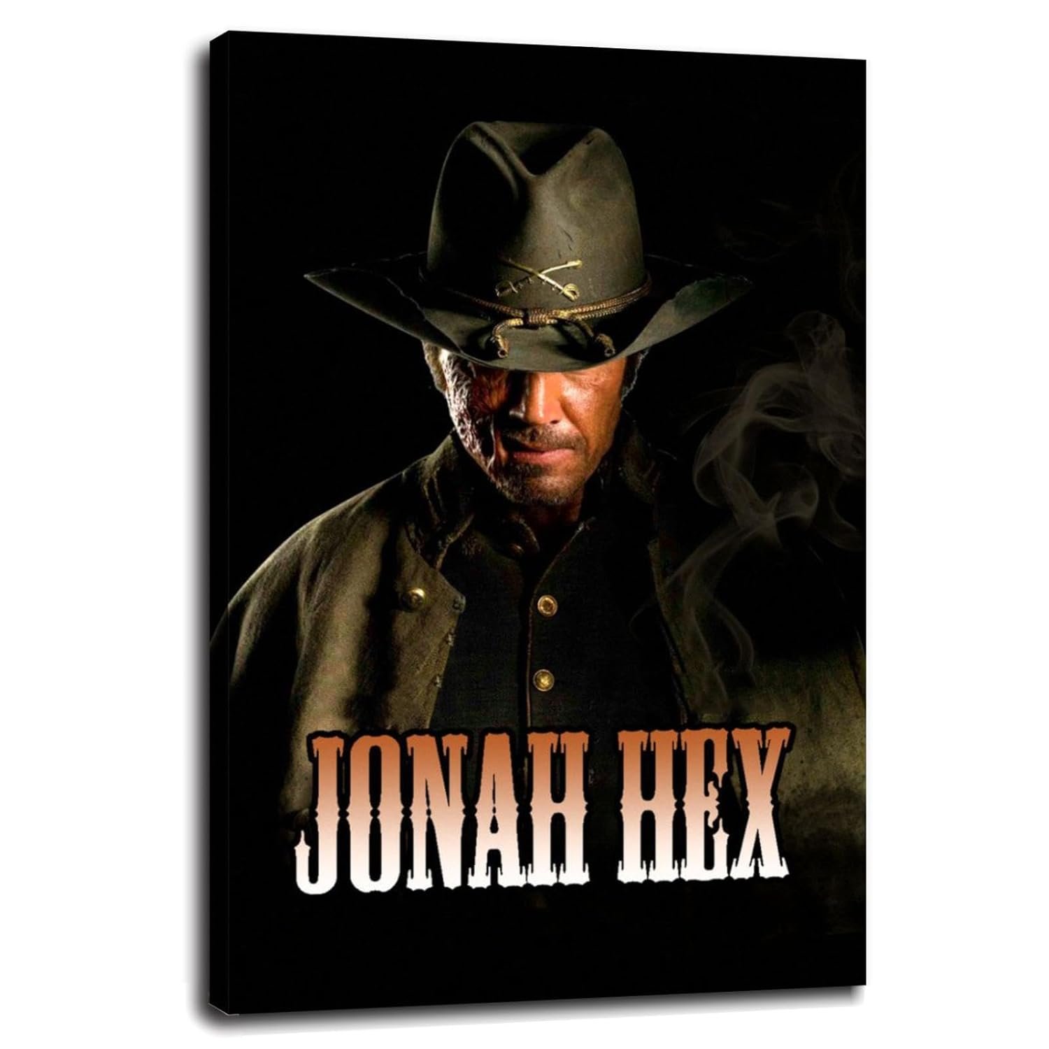 Jonah Hex Movie Poster Canvas Prints Western Cowboy Action Movies Poster Wall Art For Home Office Cinema Decorations Unframed 12"x8"