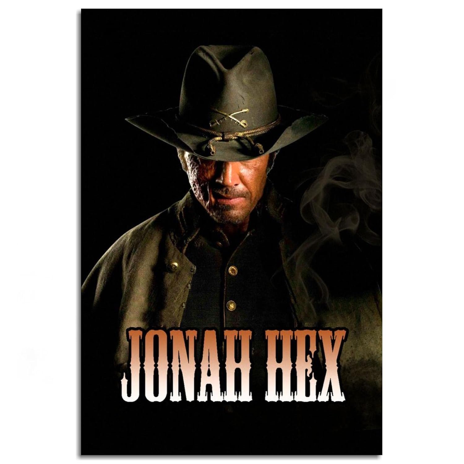 Jonah Hex Movie Poster Canvas Prints Western Cowboy Action Movies Poster Wall Art For Home Office Cinema Decorations Unframed 12"x8"
