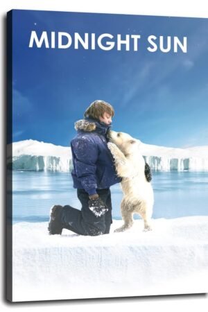 Midnight Sun (2014) Movie Poster Canvas Prints Polar Expeditions Adventure Movies Poster Wall Art For Home Office Cinema Decorations With Framed 24"x16"