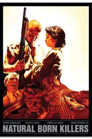 Natural Born Killers Movie Wall Art Vintage Film Posters Canvas Prints Action Fighing Poster For Home Office Bedroom Decorations Noframed 12"x8"