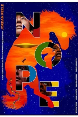 Nope Movies Wall Art Science Fiction Posters Canvas Prints Classic Movie Films Poster For Home Office Living Room Decorations Noframed 24"x16"
