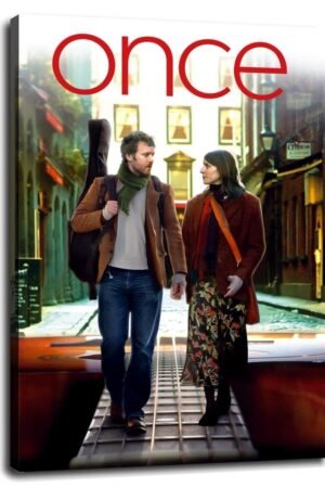 Once (2007) Movie Poster Poster Romantic Musical Story Canvas Prints Love Movies Wall Art For Home Office Cinema Decorations With Framed 24"x16"