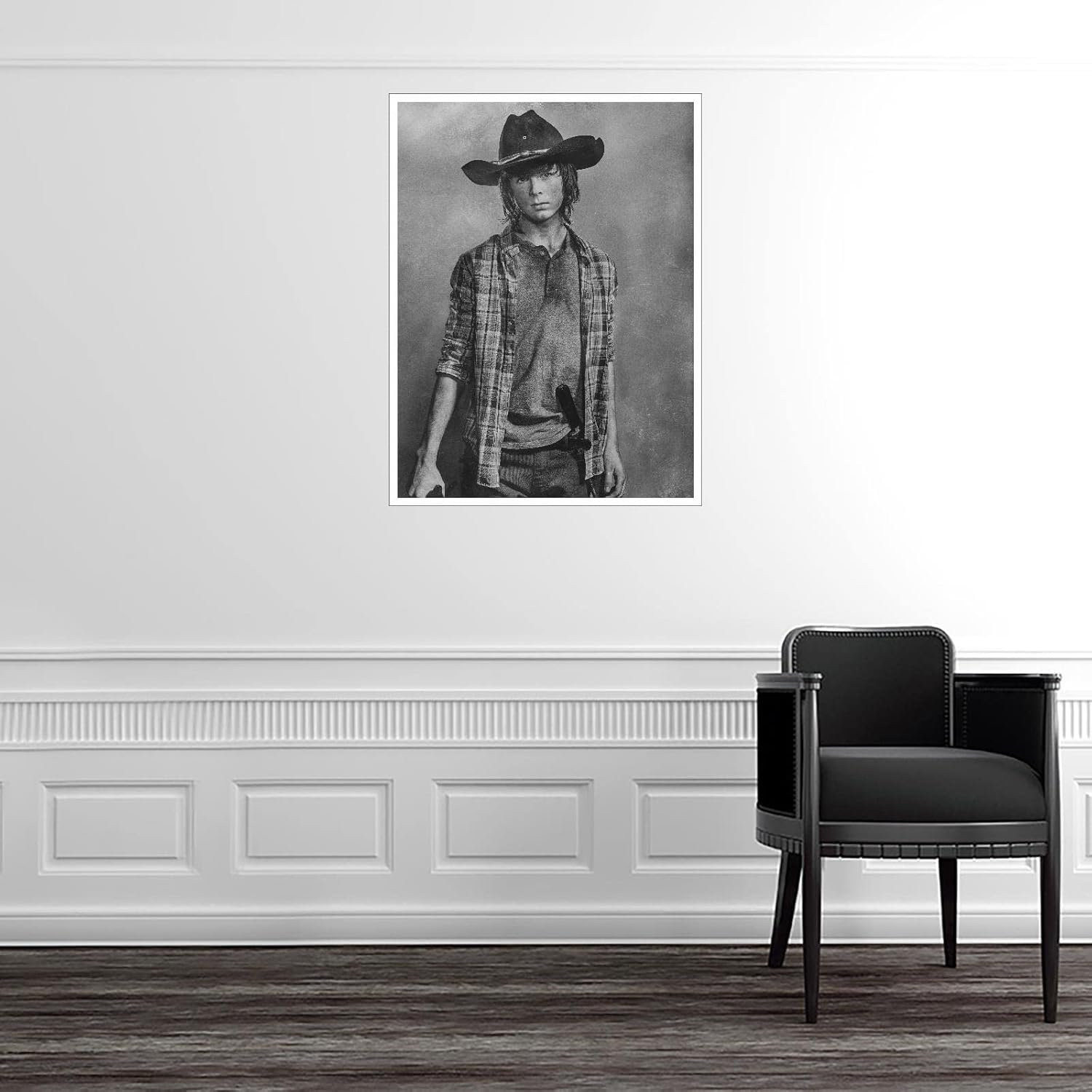 PAMVINT Dead Poster Carl Grimes Wall Art Zombie Daryl Negan Canvas Prints TV Movie Poster Poster For Home Office Cinema Decorations Unframed 10"x8"