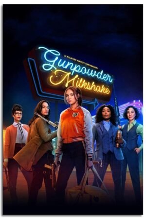 PAMVINT Gunpowder Milkshake Movie Canvas Prints Adventure Movie Poster Poster Wall Art For Home Office Living Room Decorations Unframed 12"x8"