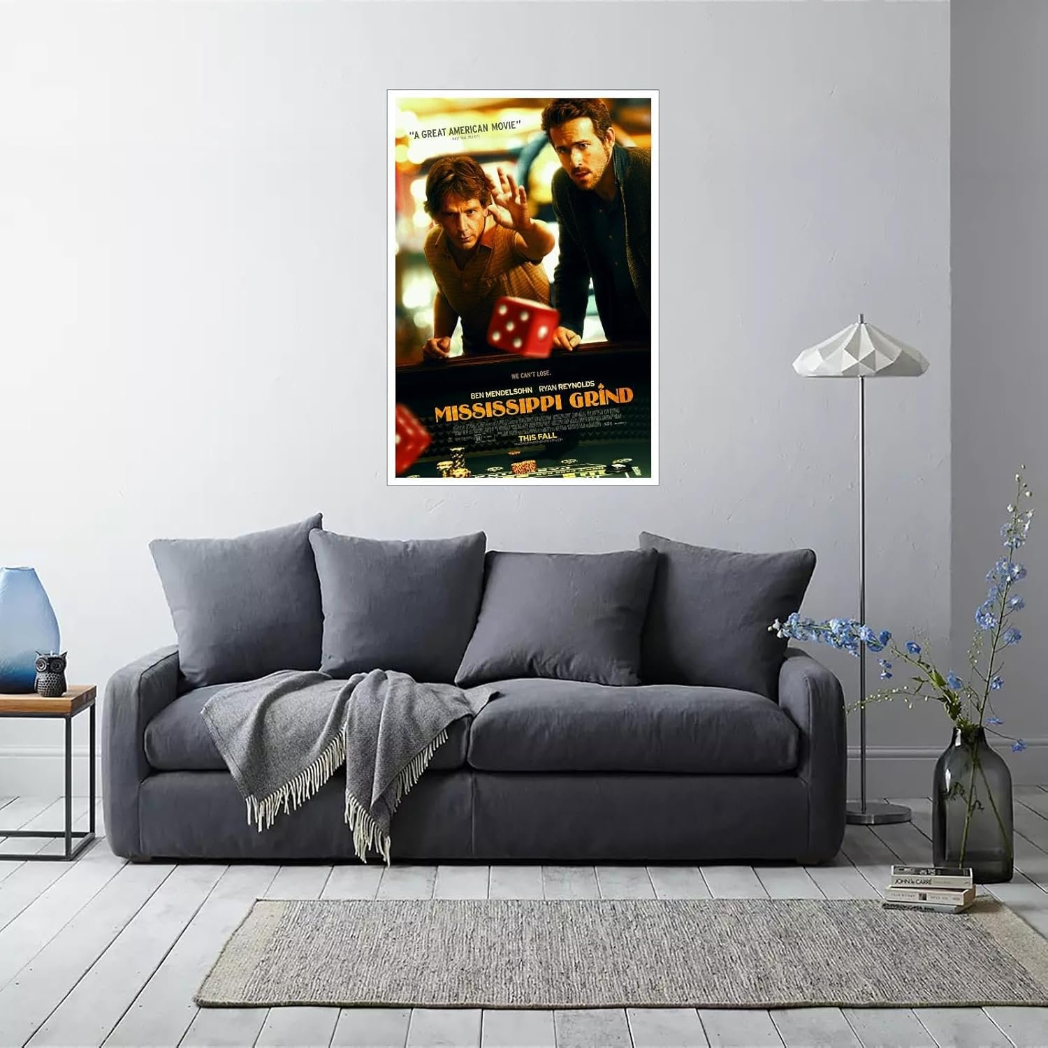 PAMVINT Mississippi Grind Movie Wall Art Artistic Posters Of Dormitory Bedroom Aesthetics Canvas Prints Room Decor Poster For Home Office Living Room Decorations Unframed 36"x24"