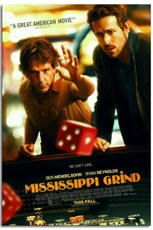 PAMVINT Mississippi Grind Movie Wall Art Artistic Posters Of Dormitory Bedroom Aesthetics Canvas Prints Room Decor Poster For Home Office Living Room Decorations Unframed 36"x24"