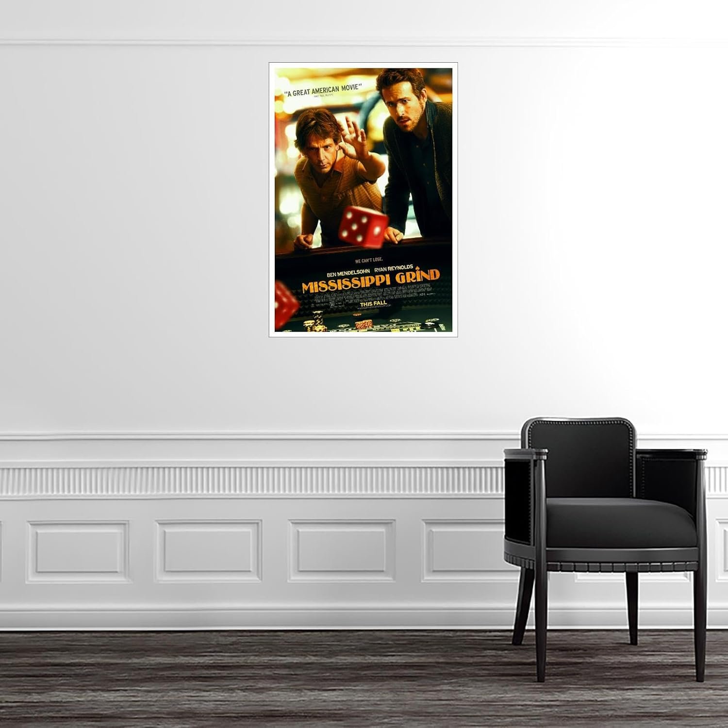 PAMVINT Mississippi Grind Movie Wall Art Artistic Posters Of Dormitory Bedroom Aesthetics Canvas Prints Room Decor Poster For Home Office Living Room Decorations Unframed 36"x24"