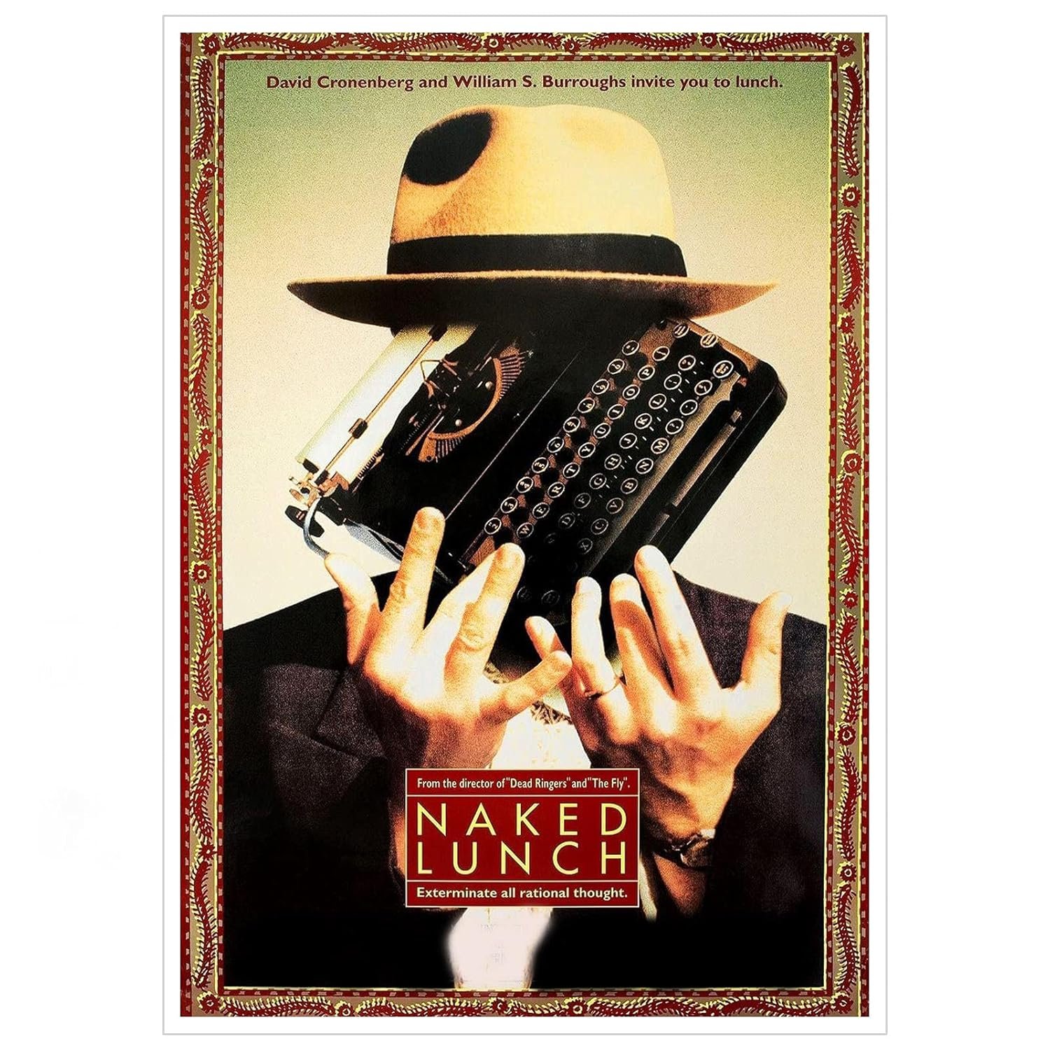 PAMVINT Naked Lunch Movie Poster Poster Wall Art The Smell Of Fear Kara Movie Poster Canvas Prints Poster For Home Office Living Room Decorations Unframed 36"x24"