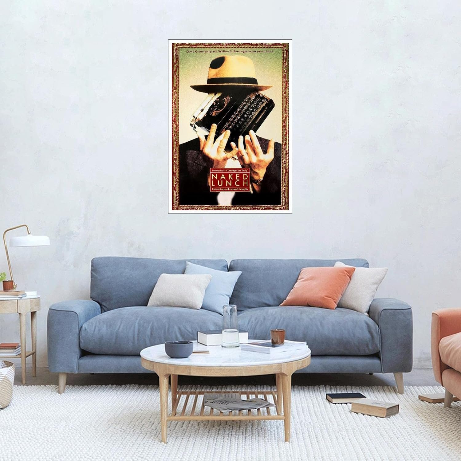 PAMVINT Naked Lunch Movie Poster Poster Wall Art The Smell Of Fear Kara Movie Poster Canvas Prints Poster For Home Office Living Room Decorations Unframed 36"x24"