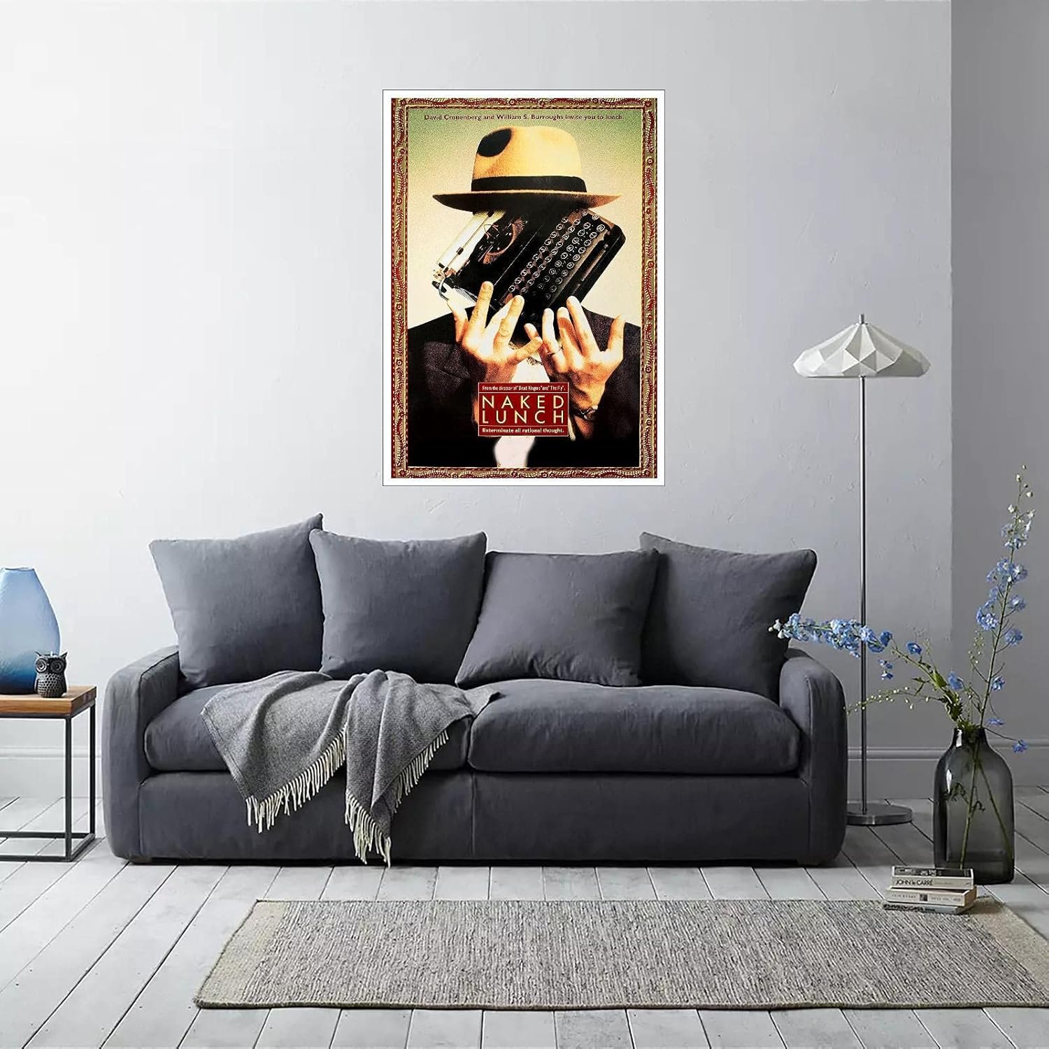 PAMVINT Naked Lunch Movie Poster Poster Wall Art The Smell Of Fear Kara Movie Poster Canvas Prints Poster For Home Office Living Room Decorations Unframed 36"x24"