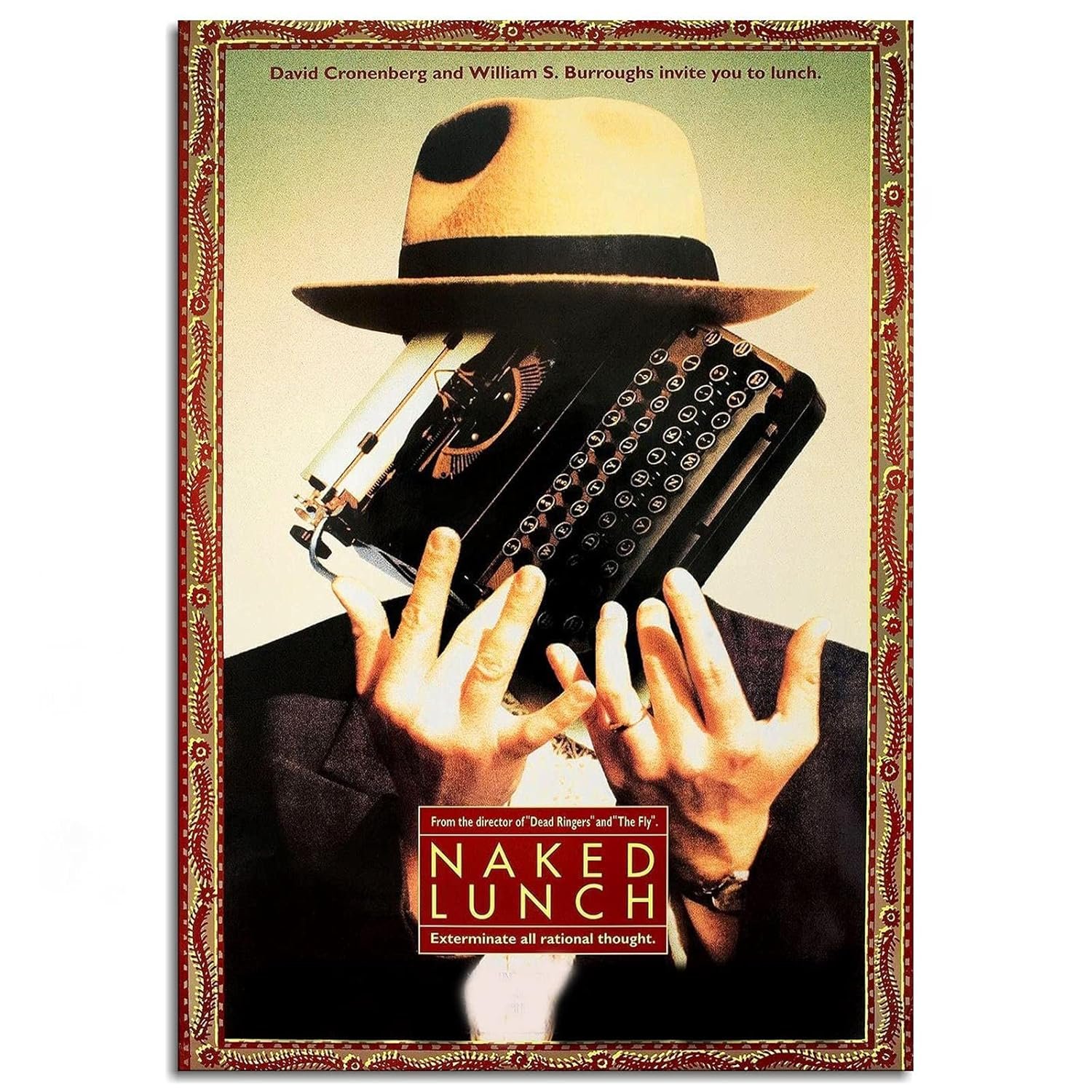 PAMVINT Naked Lunch Movie Poster Poster Wall Art The Smell Of Fear Kara Movie Poster Canvas Prints Poster For Home Office Living Room Decorations Unframed 36"x24"