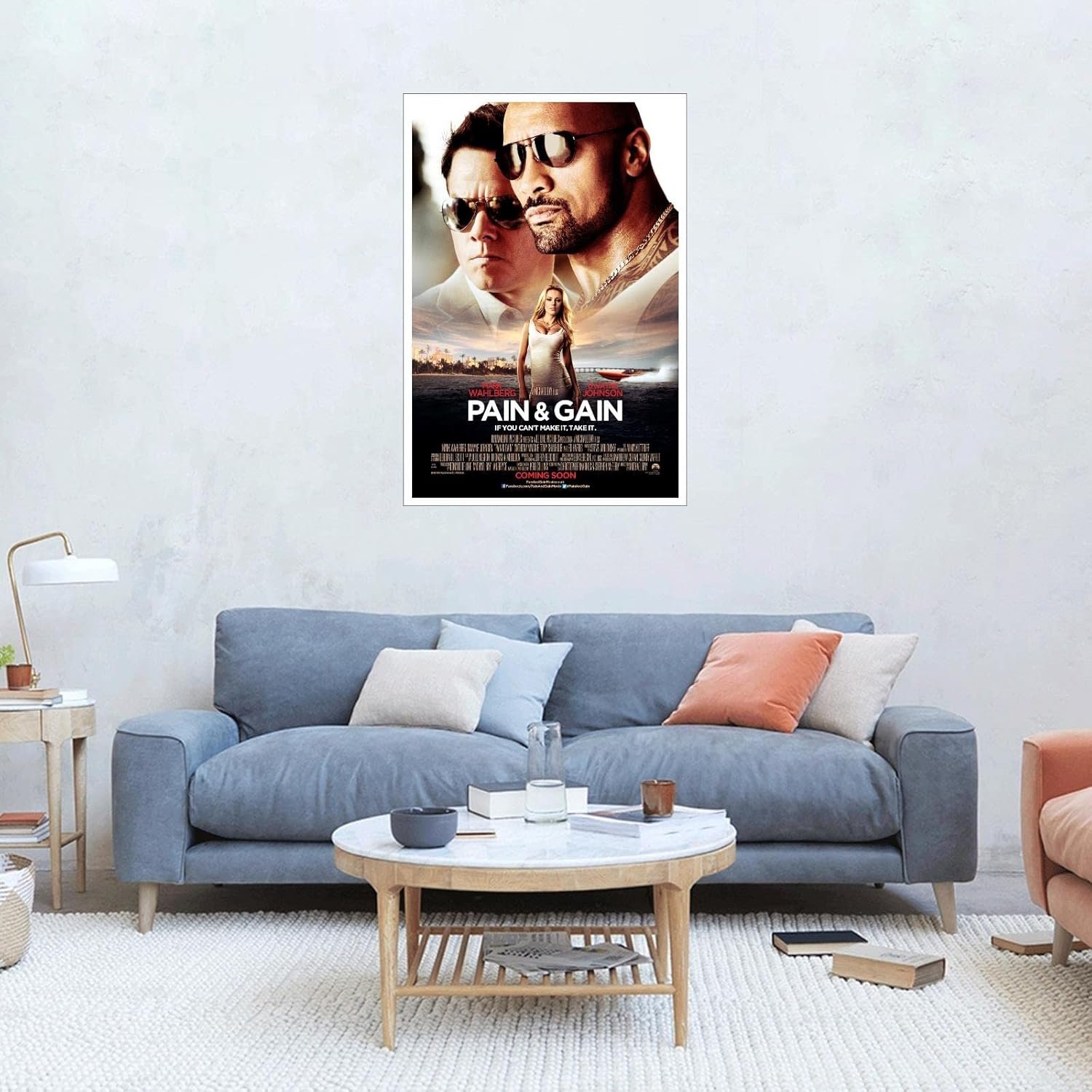 PAMVINT Pain And Gain Movie Wall Art If You Can't Make It, Take It Canvas Prints Action Movies Poster Poster For Home Office Living Room Decorations Unframed 36"x24"