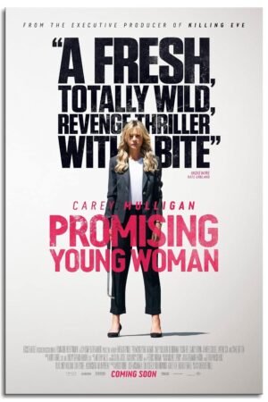 PAMVINT Promising Young Woman Movie Poster Movie Poster Canvas Prints Wall Art For Home Office Bedroom Decorations Unframed 36"x24"