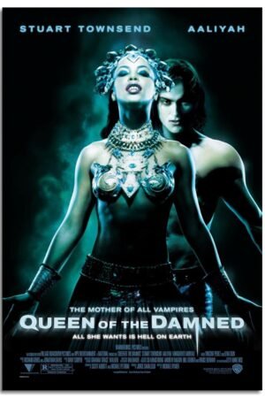 PAMVINT Queen Of The Damned Movie Poster Artistic Posters Of Dormitory Bedroom Aesthetics Canvas Prints Wall Art For Home Office Living Room Decorations Unframed 30"x20"