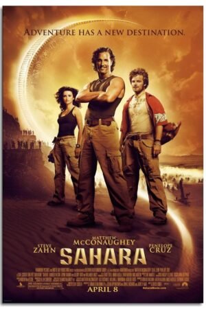 PAMVINT Sahara Wall Art Adventure Has A New Destination Canvas Prints Film Poster Movie Poster For Home Office Living Room Decorations Unframed 36"x24"