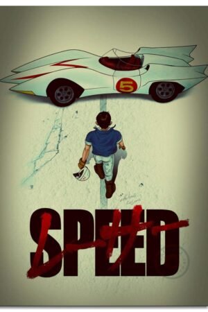 PAMVINT Speed Racer Anime Wall Art Vintage Movie Poster Canvas Prints Cinema Dorm Bedroom Aesthetic Poster Poster For Home Office Bedroom Decorations Unframed 36"x24"