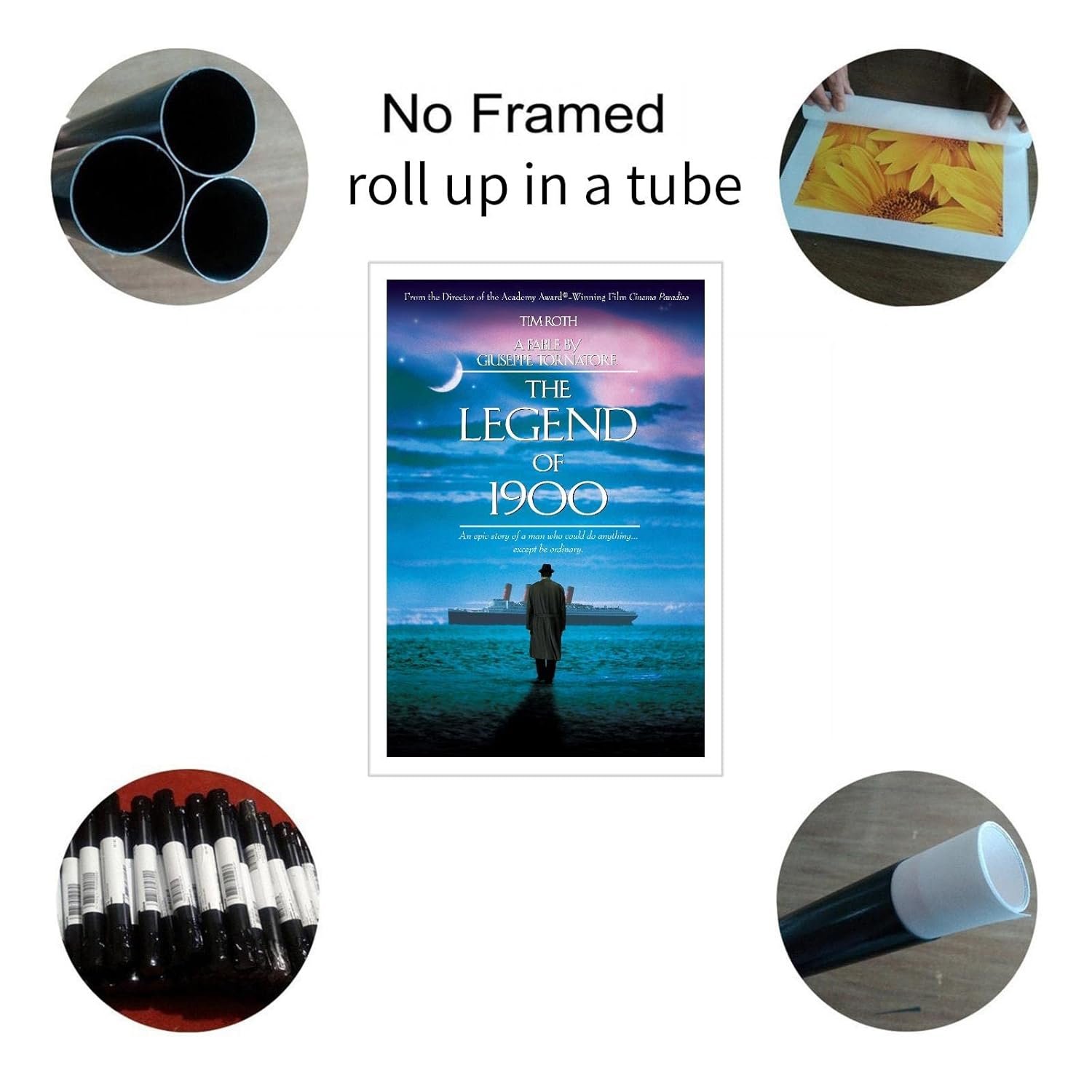 PAMVINT The Legend Of 1900 Poster Ocean Canvas Prints Musical Wall Art For Home Office Cinema Dorm album cover Living Room Decorations Unframed 30"x20"