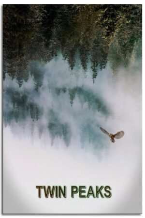 PAMVINT Twin Peaks Nature Poster Minimalist Movie Canvas Prints Music Poster Wall Art For Home Office Living Room Decorations Unframed 24"x16"