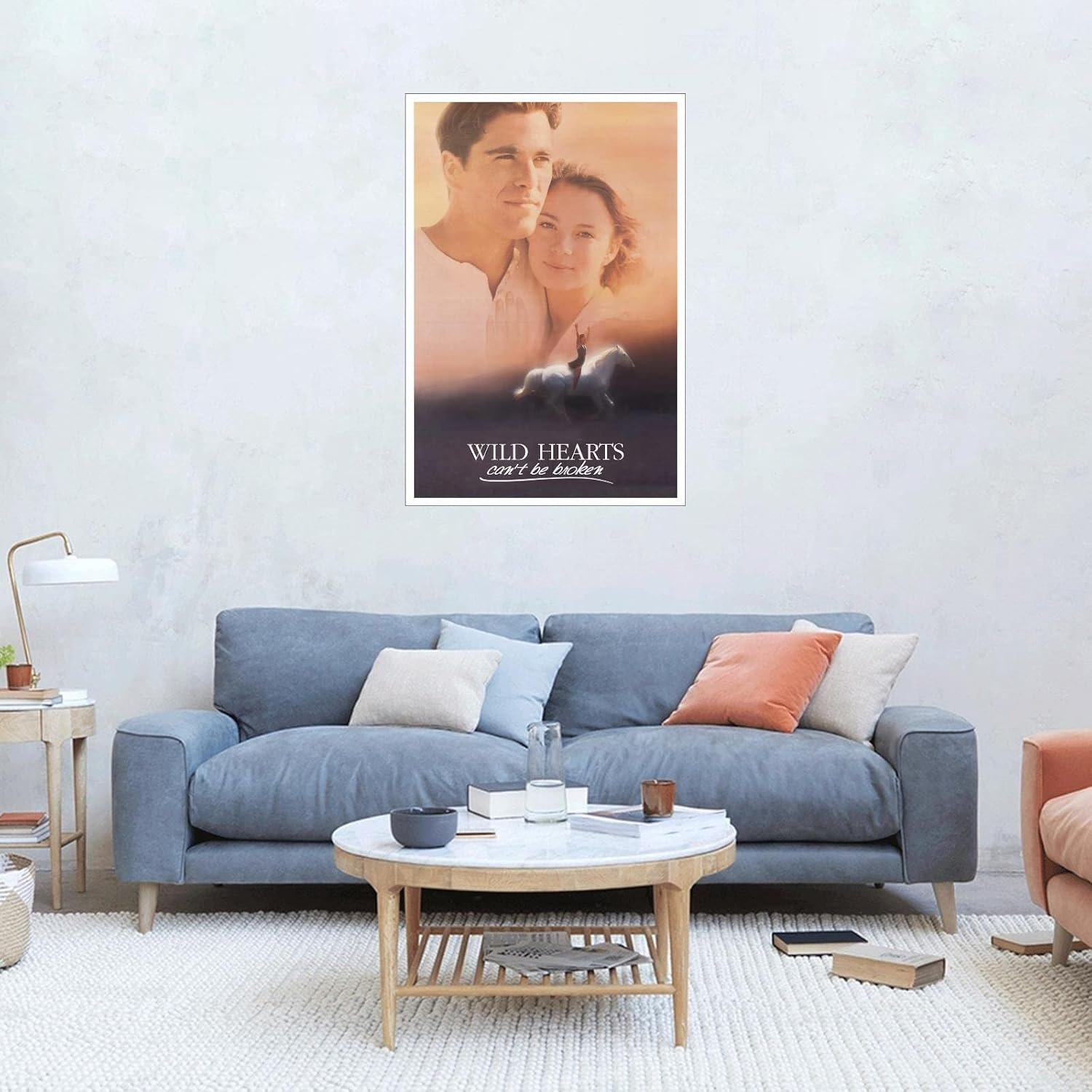 PAMVINT Wild Hearts Can't Be Broken Poster Classic Old Movie Poster Canvas Prints Wall Art For Home Office Bedroom Decorations Unframed 36"x24"