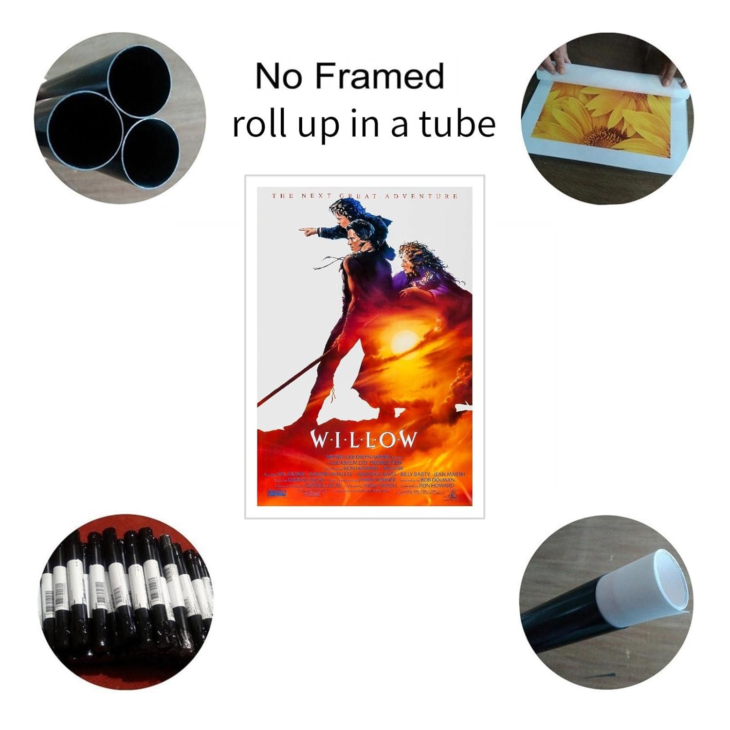 PAMVINT Willow Poster Classic Old Movie Poster Canvas Prints Wall Art For Home Office Living Room Decorations Unframed 30"x20"