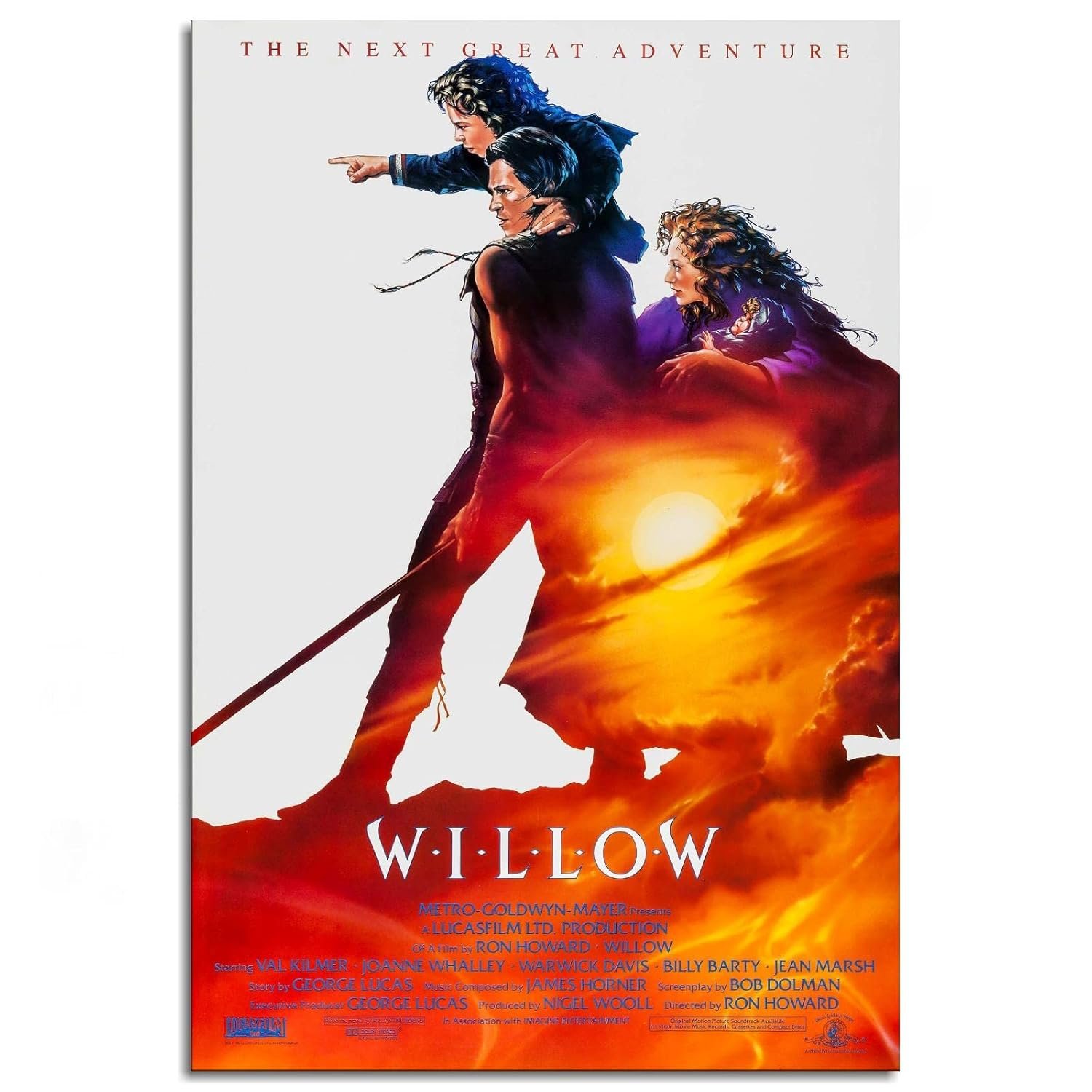 PAMVINT Willow Poster Classic Old Movie Poster Canvas Prints Wall Art For Home Office Living Room Decorations Unframed 30"x20"
