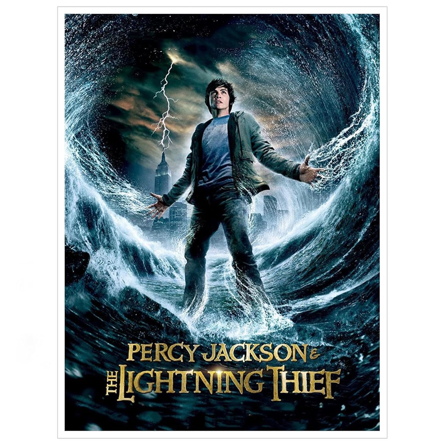Percy Jackson & The Olympians: The Lightning Thief Movie Poster Wall Art Fantasy Movies Canvas Prints Classic Movies Poster For Home Office Cinema Decorations Unframed 10"x8"