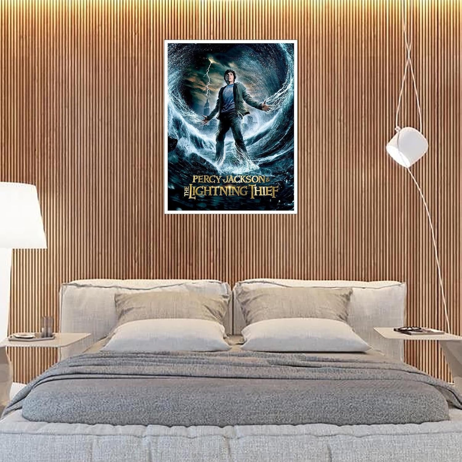 Percy Jackson & The Olympians: The Lightning Thief Movie Poster Wall Art Fantasy Movies Canvas Prints Classic Movies Poster For Home Office Cinema Decorations Unframed 10"x8"