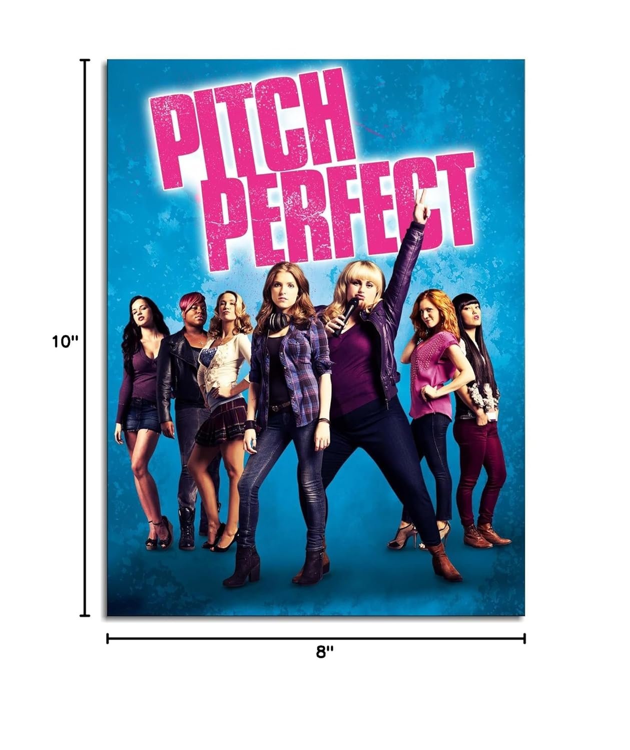 Pitch Perfect Movie Poster Poster Musical Comedy Canvas Prints Love Movies Wall Art For Home Office Cinema Decorations Unframed 10"x8"
