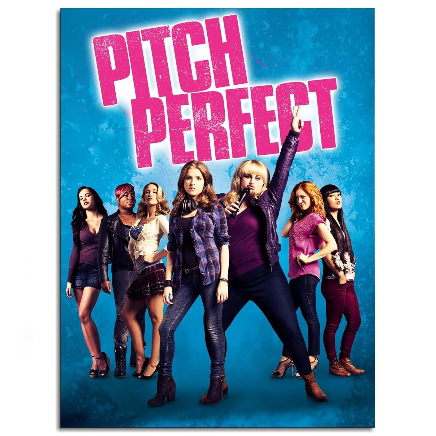Pitch Perfect Movie Poster Poster Musical Comedy Canvas Prints Love Movies Wall Art For Home Office Cinema Decorations Unframed 10"x8"
