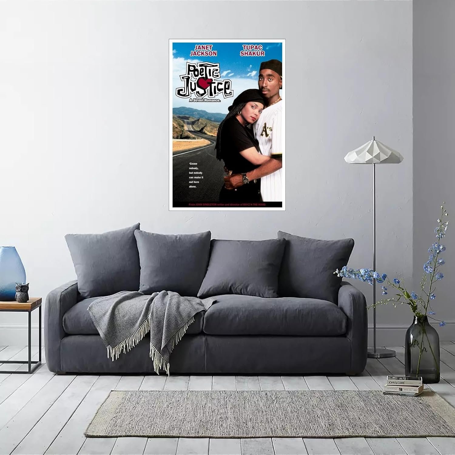 Poetic Justice Movie Poster Romantic Love Films posters Canvas Prints Warm Love Movie posters Wall Art For Home Office posters Living Room Decorations Noframed 12"x8"