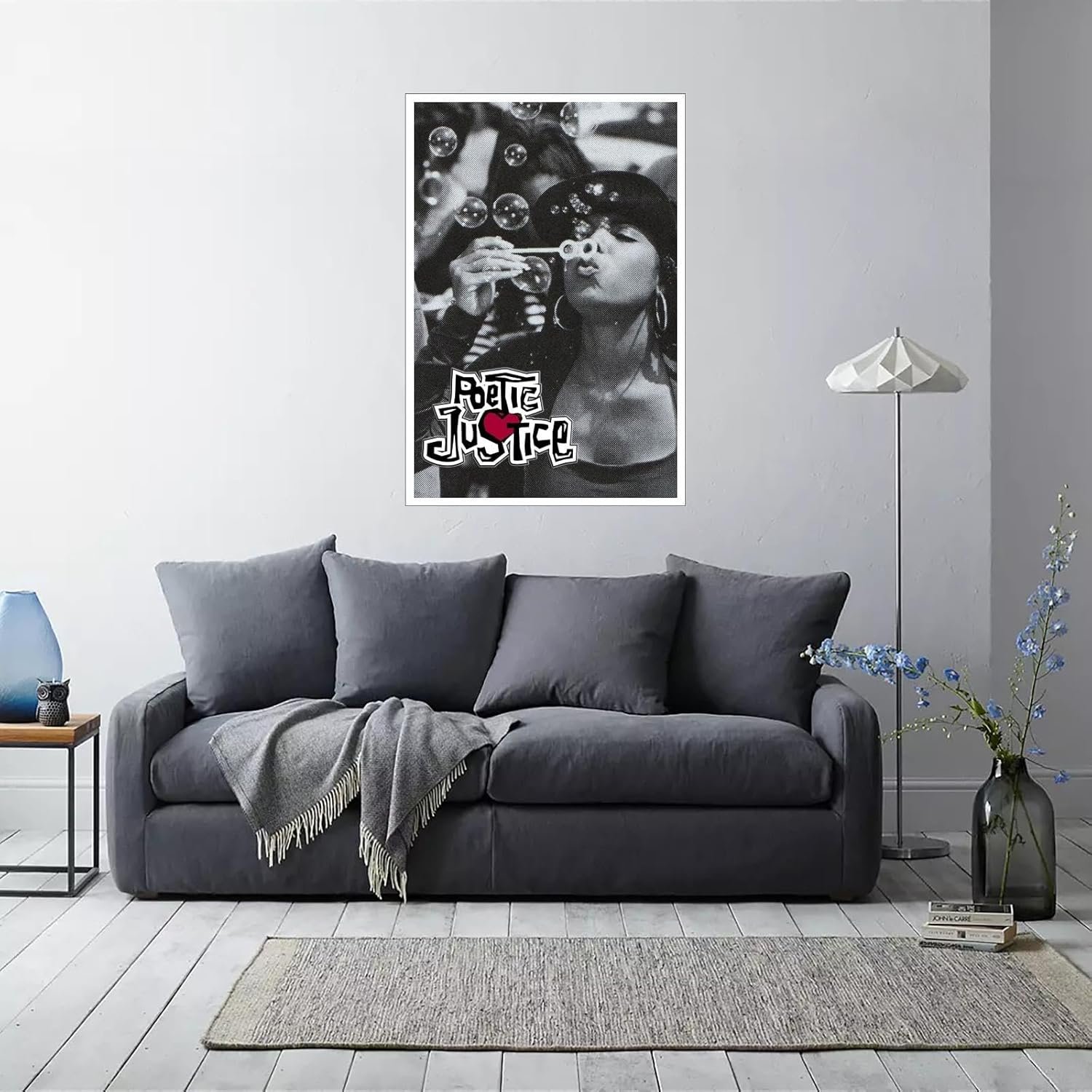 Poetic Justice Movie Poster Wall Art Romance Film posters Canvas Prints Warm Love Film Poster For Home Office Bedroom Decorations Noframed 12"x8"