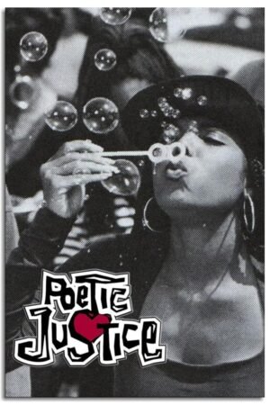 Poetic Justice Movie Poster Wall Art Romance Film posters Canvas Prints Warm Love Film Poster For Home Office Bedroom Decorations Noframed 12"x8"