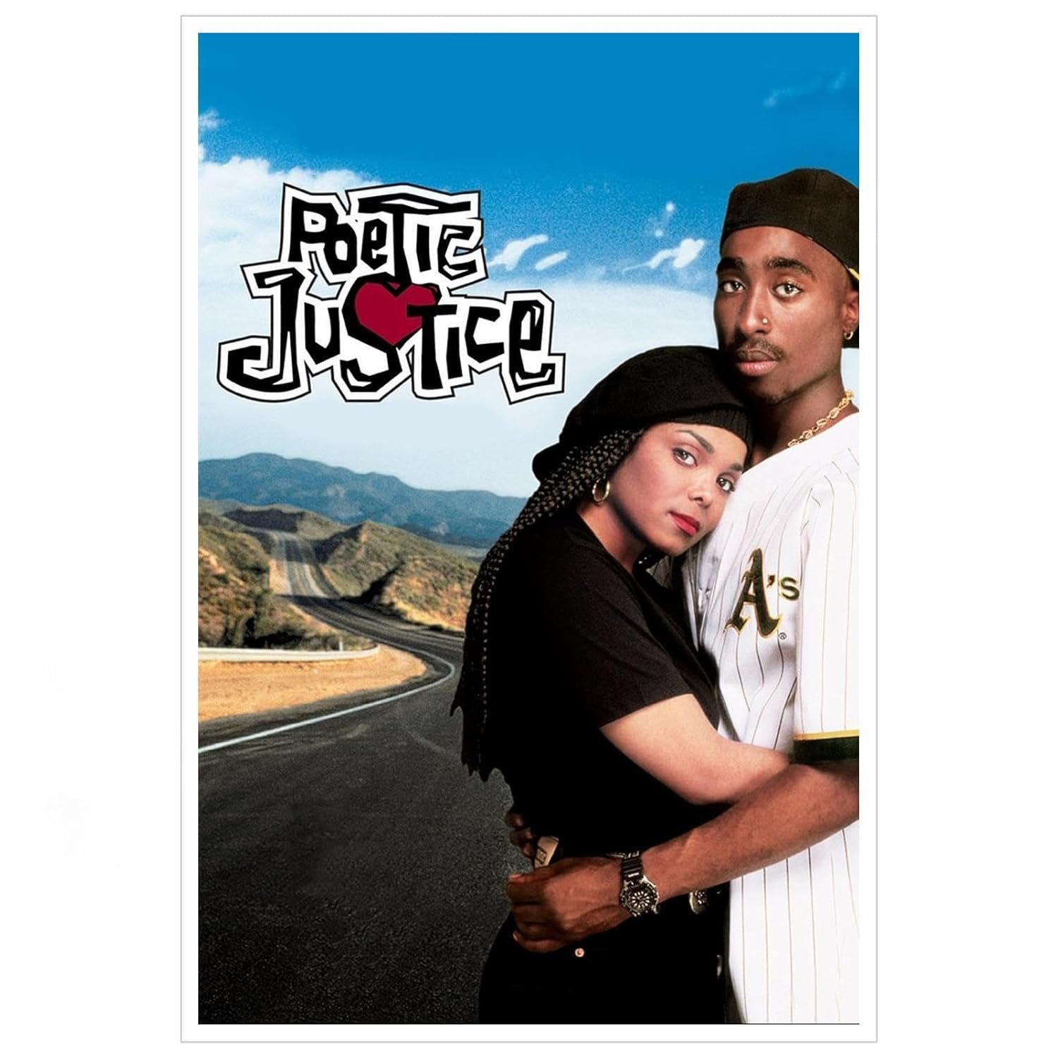 Poetic Justice Movies Poster Romance Films posters Canvas Prints Warm Love Films posters Wall Art For Home Office posters Living Room Decorations Noframed 12"x8"