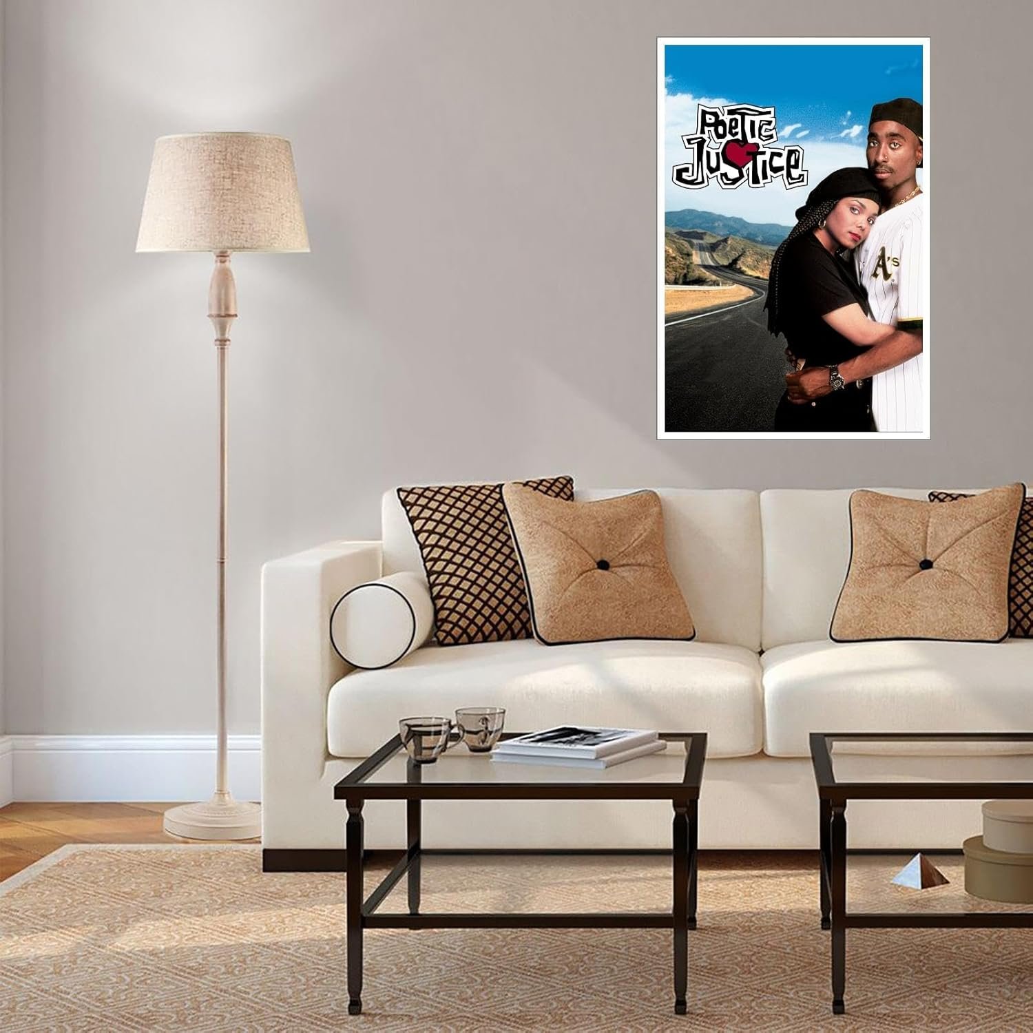 Poetic Justice Movies Poster Romance Films posters Canvas Prints Warm Love Films posters Wall Art For Home Office posters Living Room Decorations Noframed 12"x8"