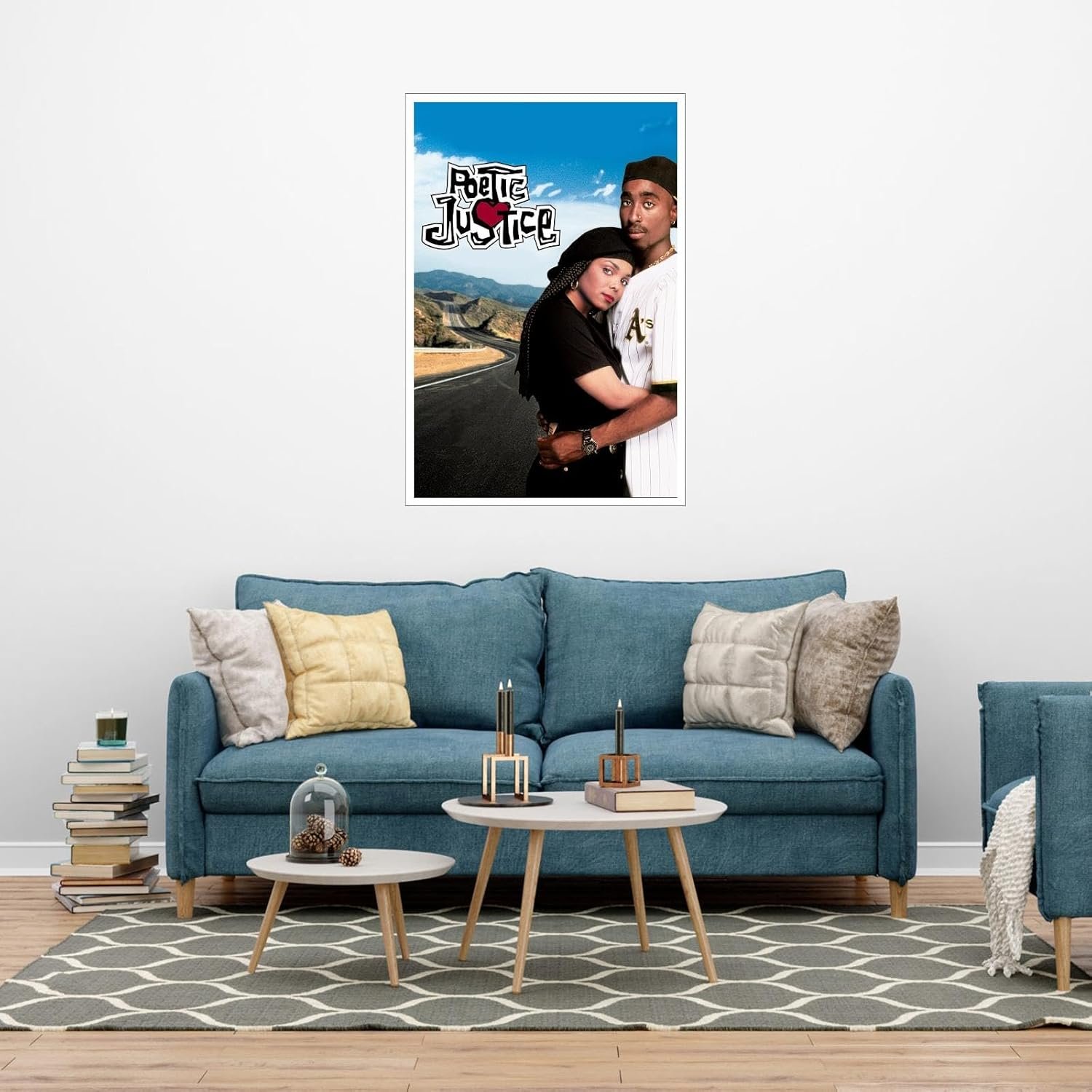 Poetic Justice Movies Poster Romance Films posters Canvas Prints Warm Love Films posters Wall Art For Home Office posters Living Room Decorations Noframed 12"x8"