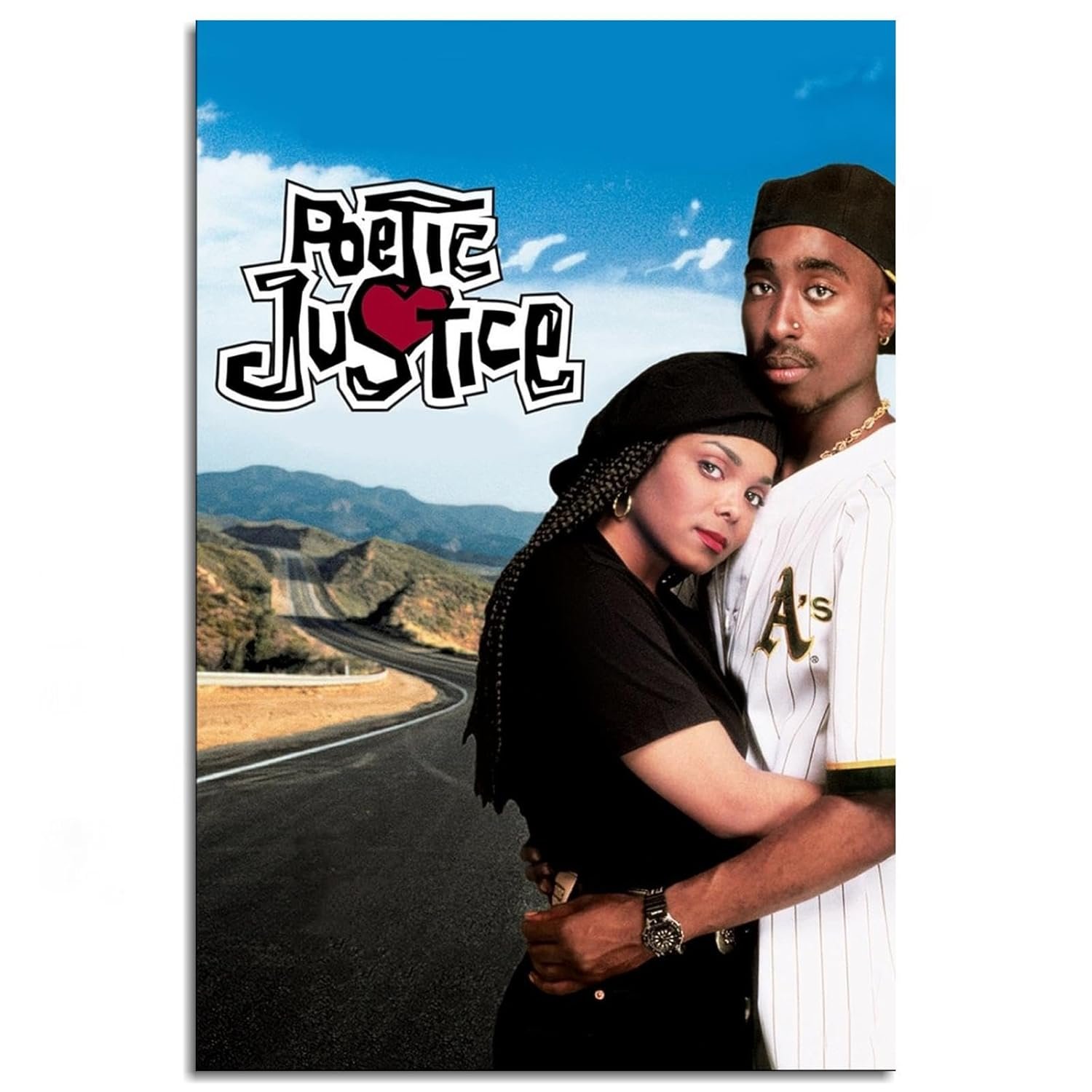Poetic Justice Movies Poster Romance Films posters Canvas Prints Warm Love Films posters Wall Art For Home Office posters Living Room Decorations Noframed 12"x8"