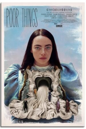 Poor Things Movie Posters Canvas Prints Beautiful Women's Movies Classic Women's Movies Poster Wall Art For Home Office Living Room Decorations Unframed 18"x12"