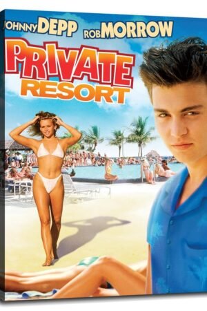 Private Resort (1985) Movie Poster Wall Art Comedy Films Canvas Prints Classic Movies Poster For Home Office Cinema Decorations With Framed 27"x20"