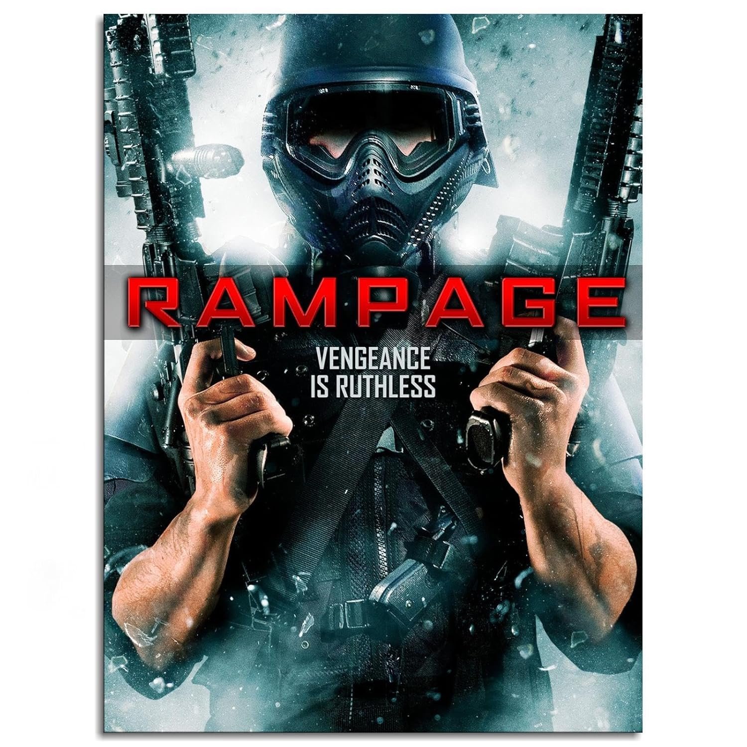 Rampage Movie Poster Wall Art Action Movies Canvas Prints Poster For Home Office Cinema Decorations Unframed 32"x24"