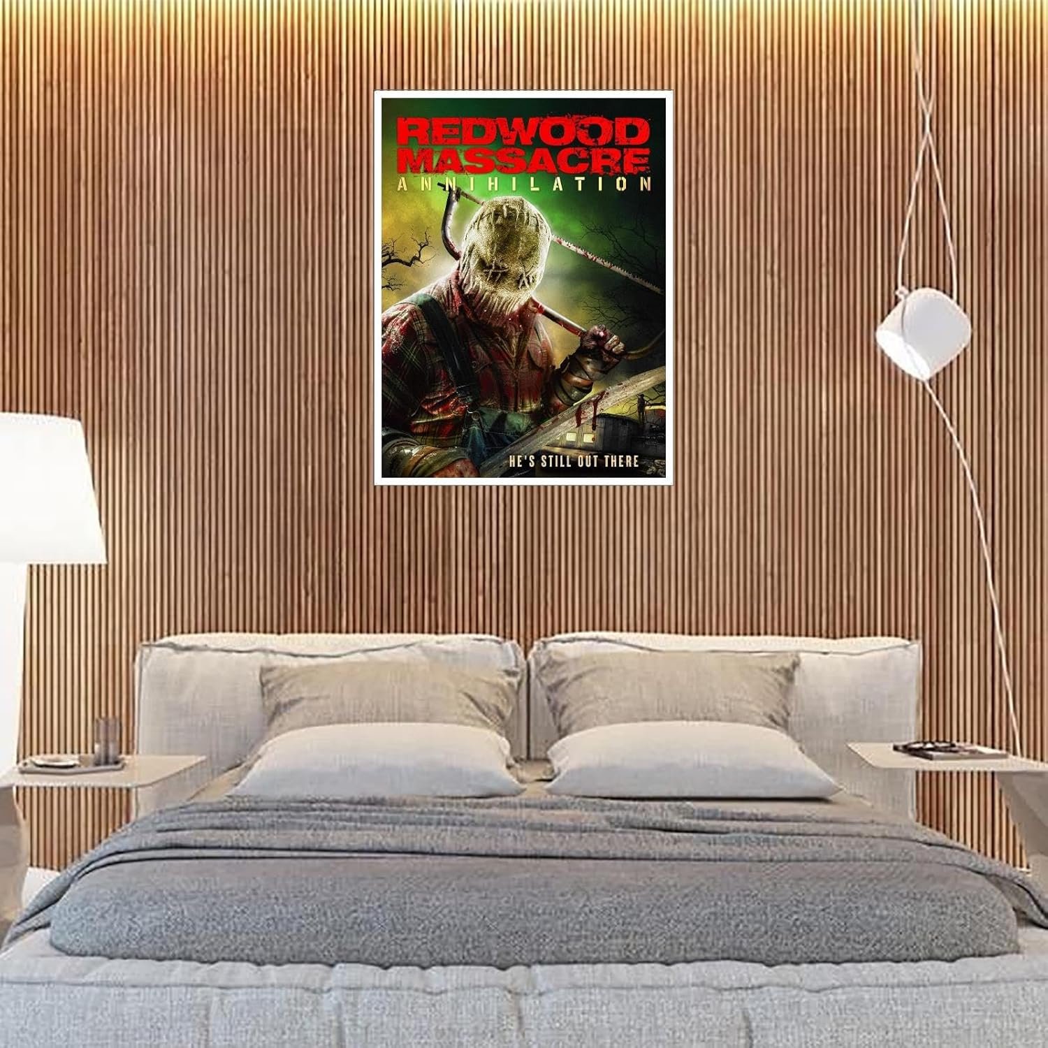 Redwood Massacre: Annihilation Movie Poster Poster Horror Movies Canvas Prints Thriller Movies Wall Art For Home Office Cinema Decorations Unframed 27"x20"