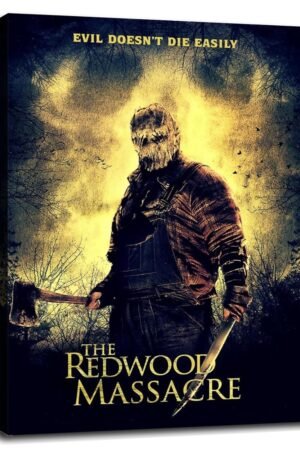 Redwood Massacre: Annihilation Movie Poster Wall Art Horror Movies Canvas Prints Thriller Movies Poster For Home Office Cinema Decorations With Framed 16"x12"