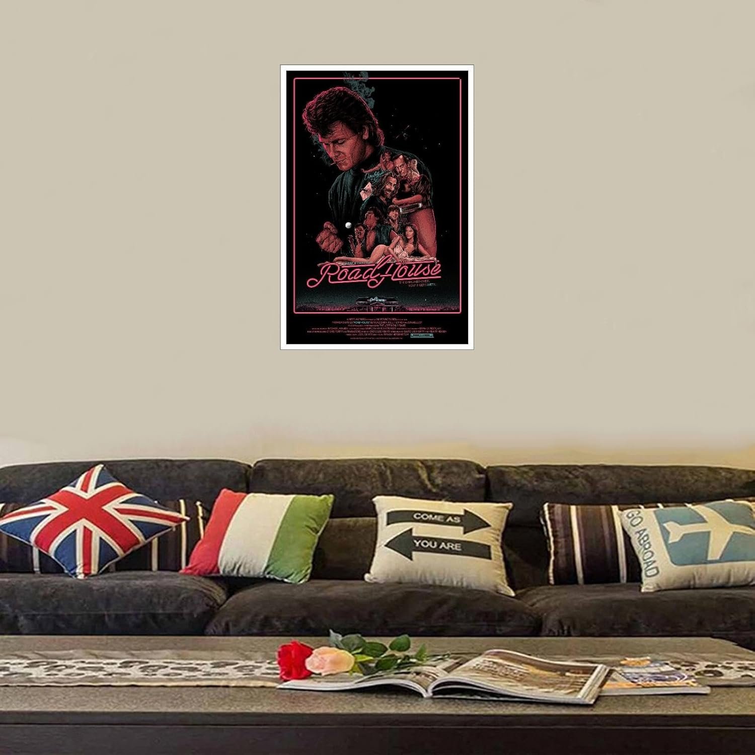 Roadhouse Movie Poster posters Wall Art Classic Vintage posteres Canvas Prints Posters For Home Office Bedroom Decorations Noframed 18"x12"