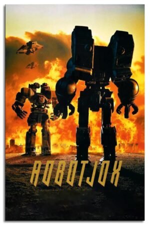 Robot Jox Movie Poster Wall Art Science Fiction Movies Canvas Prints Classic Movies Poster For Home Office Cinema Decorations Unframed 36"x24"