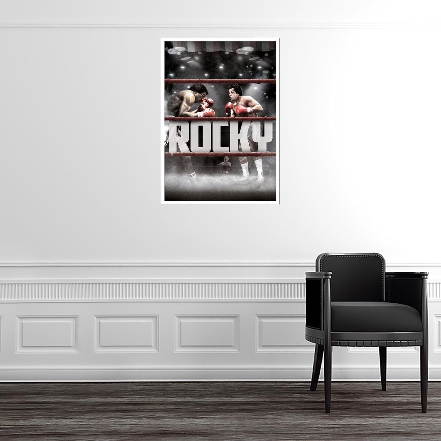 Rocky Movie Poster Canvas Prints Boxing Sport Love Story Poster Wall Art For Home Office Cinema Decorations Unframed 18"x12"