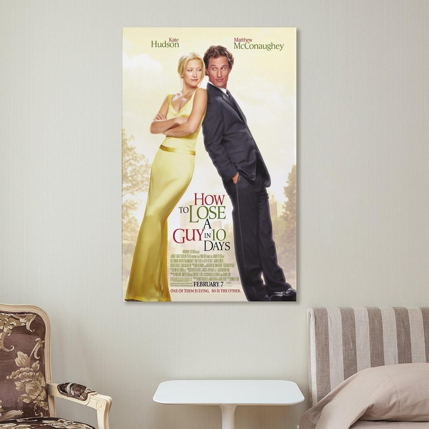Room Posters Classic Movie How to Lose A Guy in 10 Days Movie Posters Cool Artwork Wall Art Home Decor Gift Ideas Poster Decorative Painting Canvas Wall Art Living Room Posters...